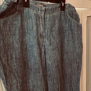 Linen jeans